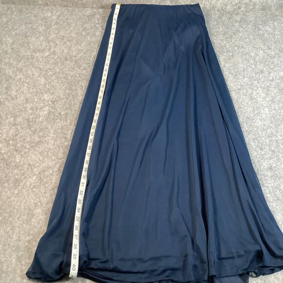 Azazie Flowing Blue Dress Size J16 Floor Length Halter *Read Description* - Picture 7 of 11